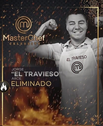 Jorge el 'Travieso' Arce fue el octavo eliminado de MasterChef Celebrity 2023