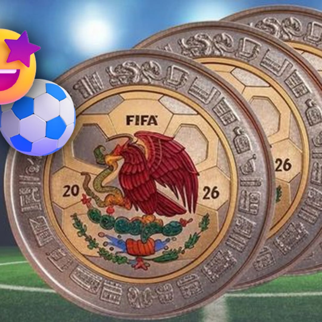 Banco de México pone a la venta tres monedas del Mundial 2026