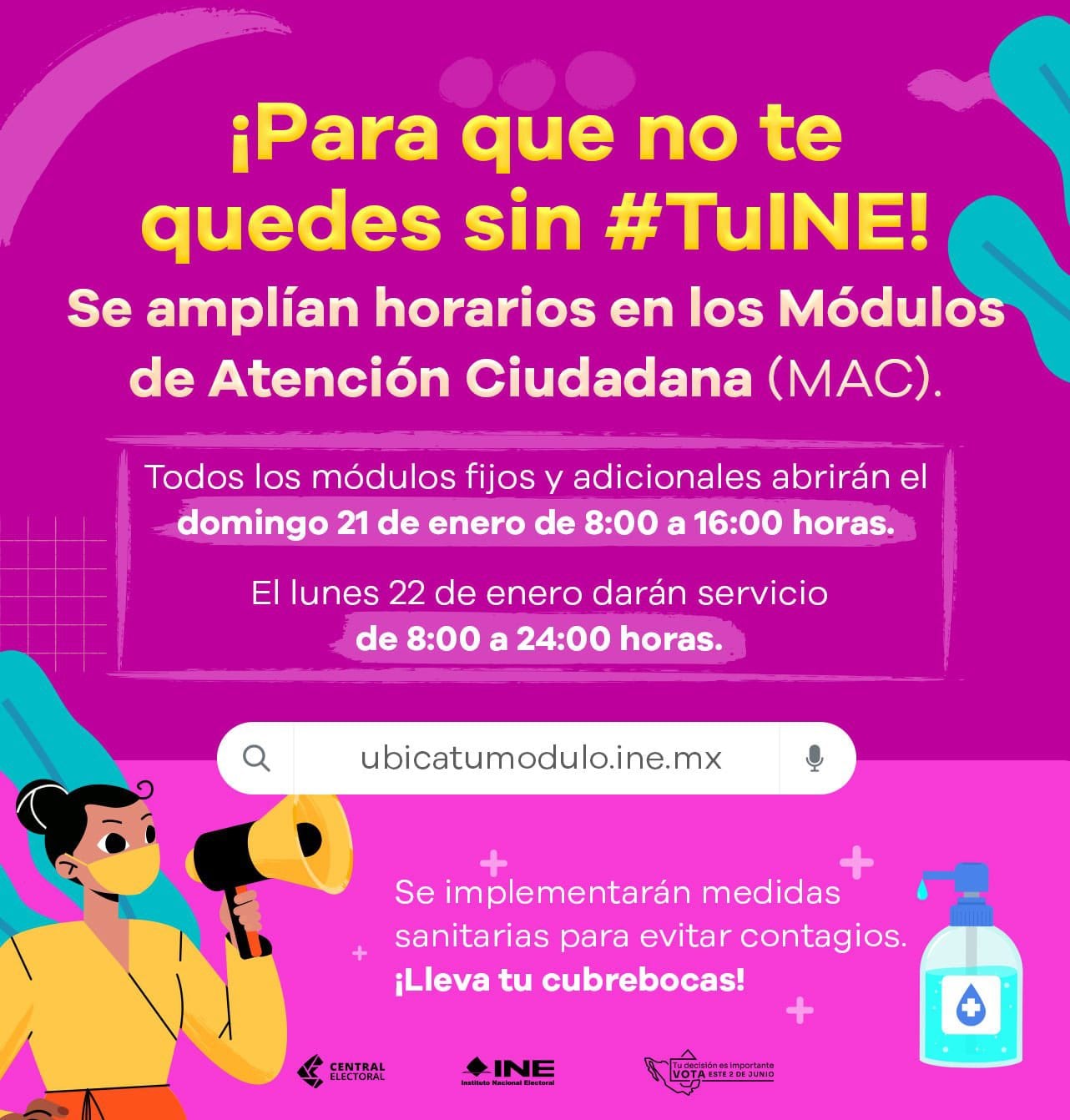 Último día para tramitar tu INE