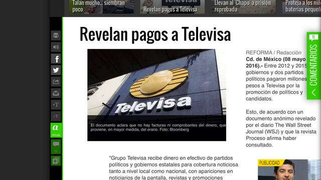El escándalo del dinero político de la televisora
