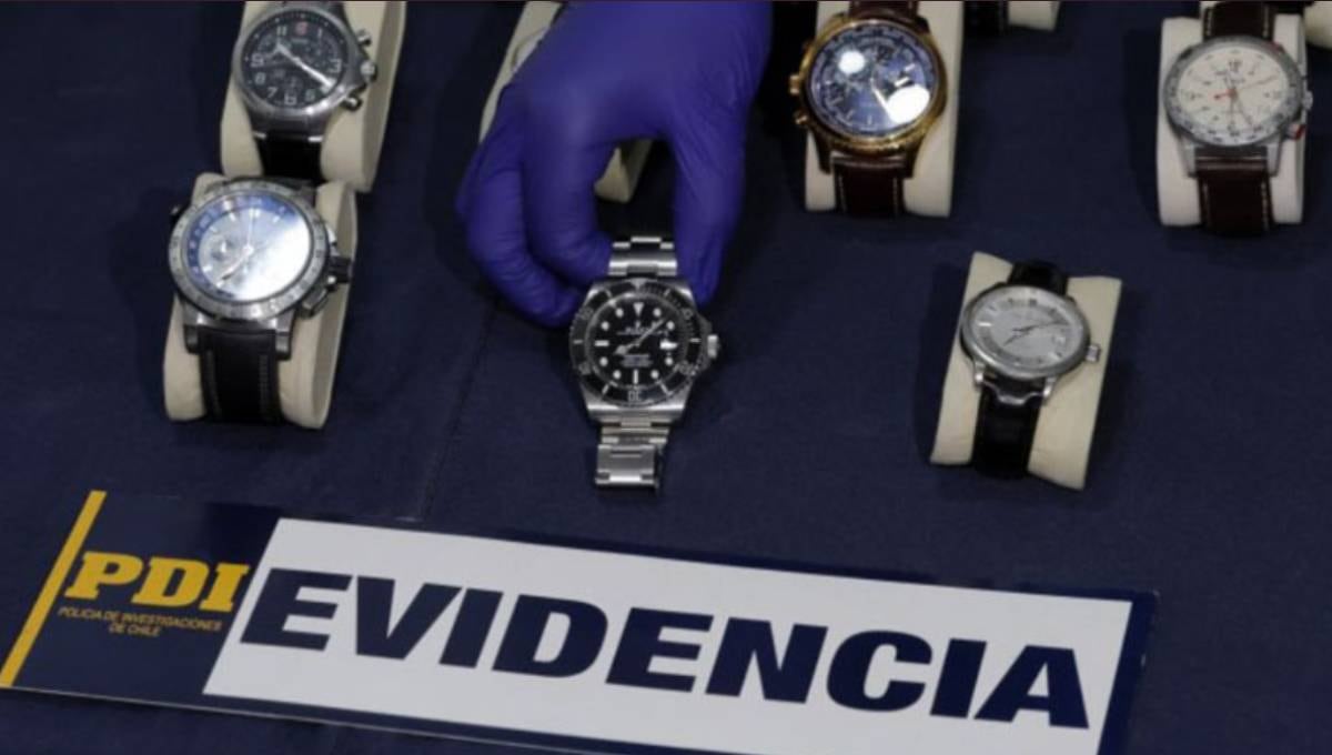 Relojes de Keanu Reeves recuperados en Chile
