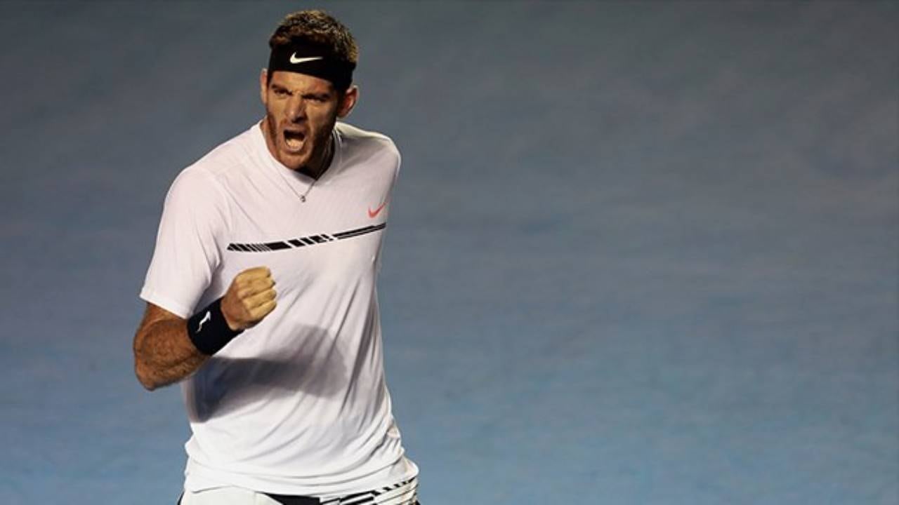 Del Potro se las vio duras pero avanzó de ronda.