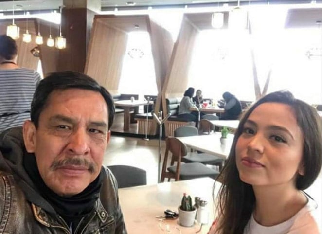 Silvia Kezaline y su papá José