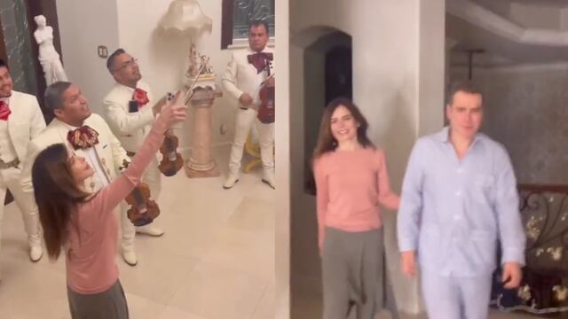 Gloria Trevi le lleva serenata a su esposo, Armando Gómez