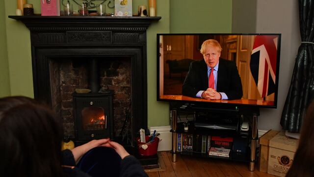 Mensaje de Boris Johnson.