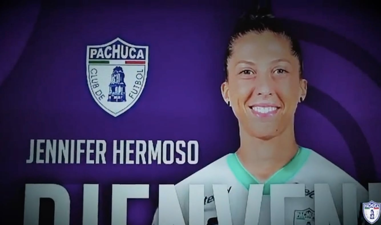 Jenni Hermoso, nueva jugadora del CF Pachuca Femenil.