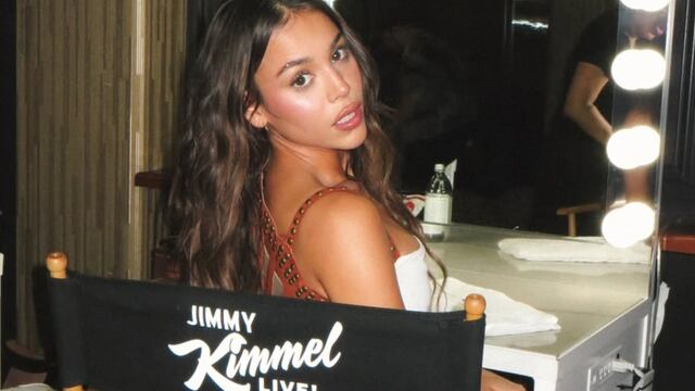 Danna Paola cantó Khe Calor con Jimmy Kimmel