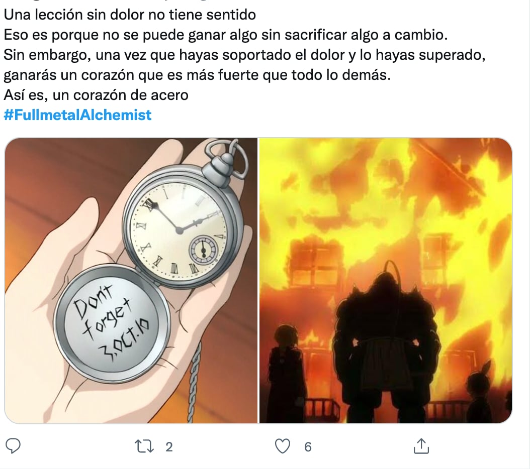 Recuerdan a 'Fullmetal Alchemist' este 3 de octubre