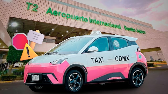 Prevén bloqueos de taxis en el AICM; recomiendan a pasajeros salir antes