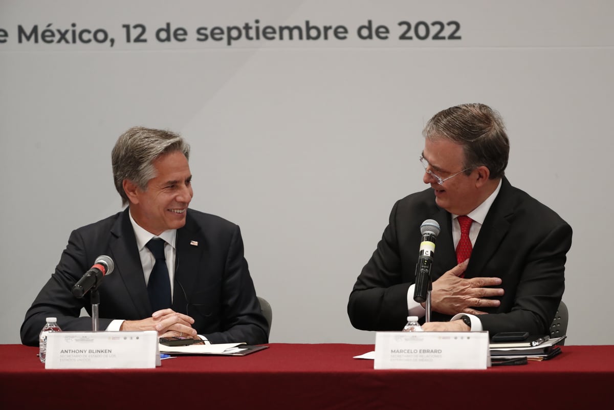Marcelo Ebrard y Antony Blinken