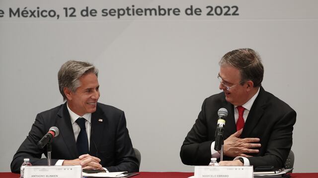 Marcelo Ebrard y Antony Blinken