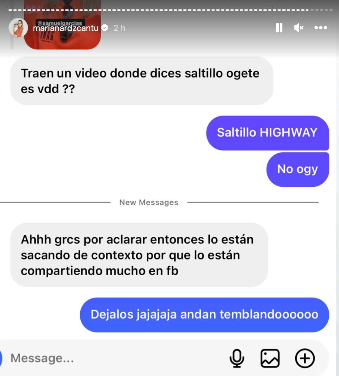 Mariana Rodríguez explicó la desafortunada grosería que uso contra Saltillo