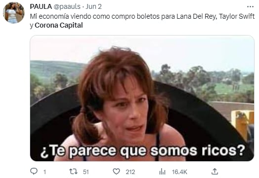 Memes por el cartel del Corona Capital 2023