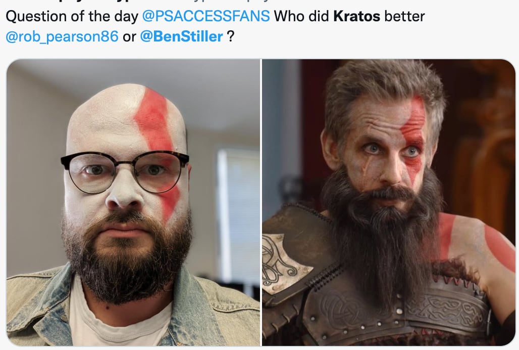 Memes se burlan de Ben Stiller como Kratos de God of War: Ragnarök