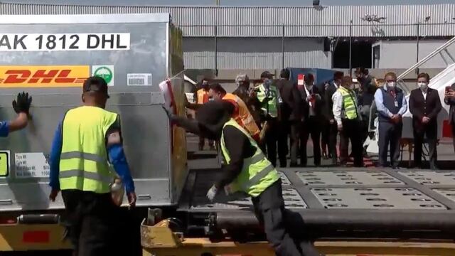 Llegada de vacunas Pfizer