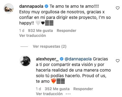 Danna Paola está detrás del video musical de Alex Hoyer