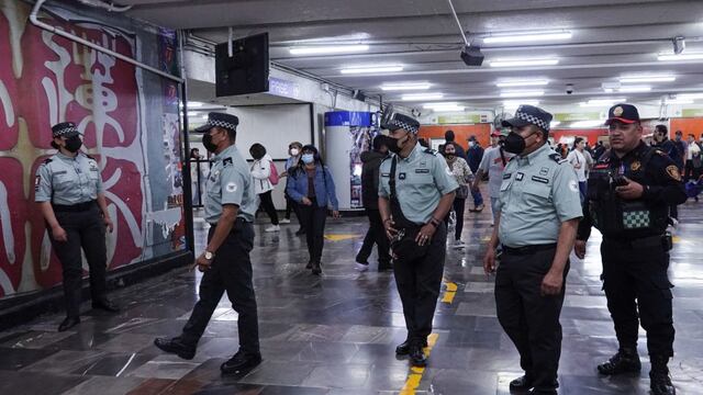 Guardia Nacional en el Metro CDMX
