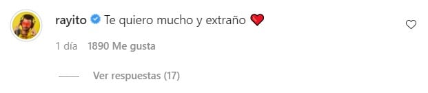 Rayito le recuerda a YosStop "que la quiere mucho"