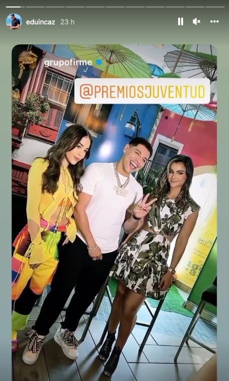 Danna Paola, Eduin Caz y Clarissa.
