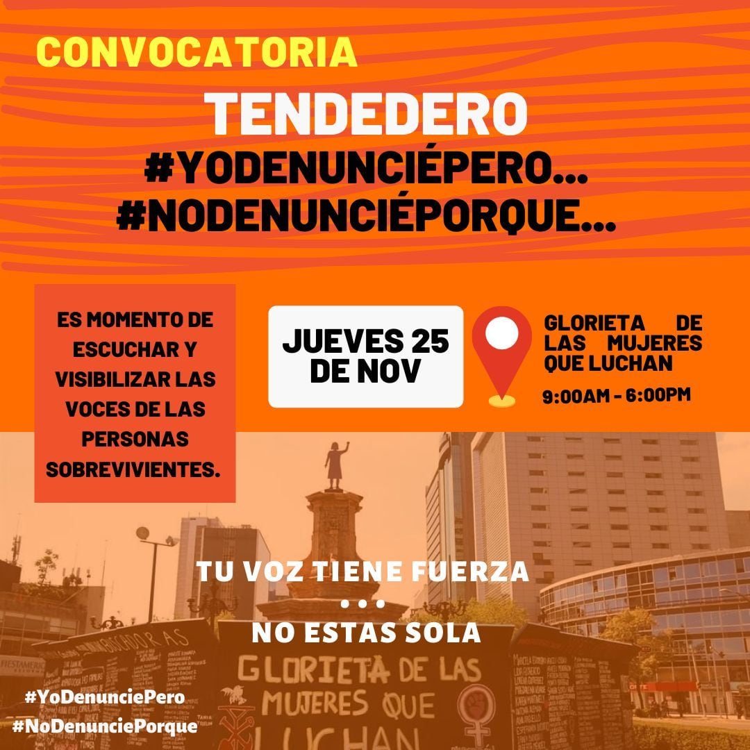 Tendedero en la Glorieta de las Mujeres que Luchan