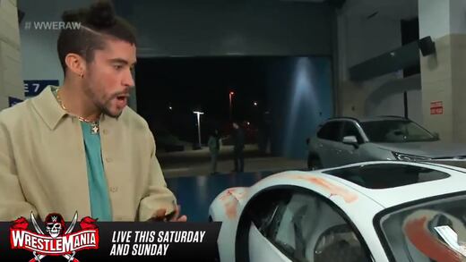 Bad Bunny: Su Bugatti fue pintado en función de WWE