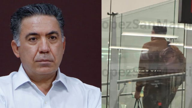 Captan a Enrique Inzunza en AICM rumbo a Culiacán
