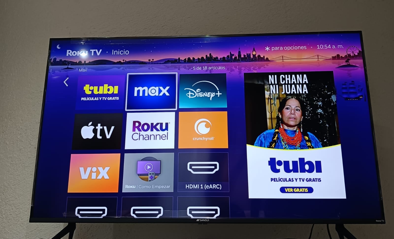 Sansui con Roku TV