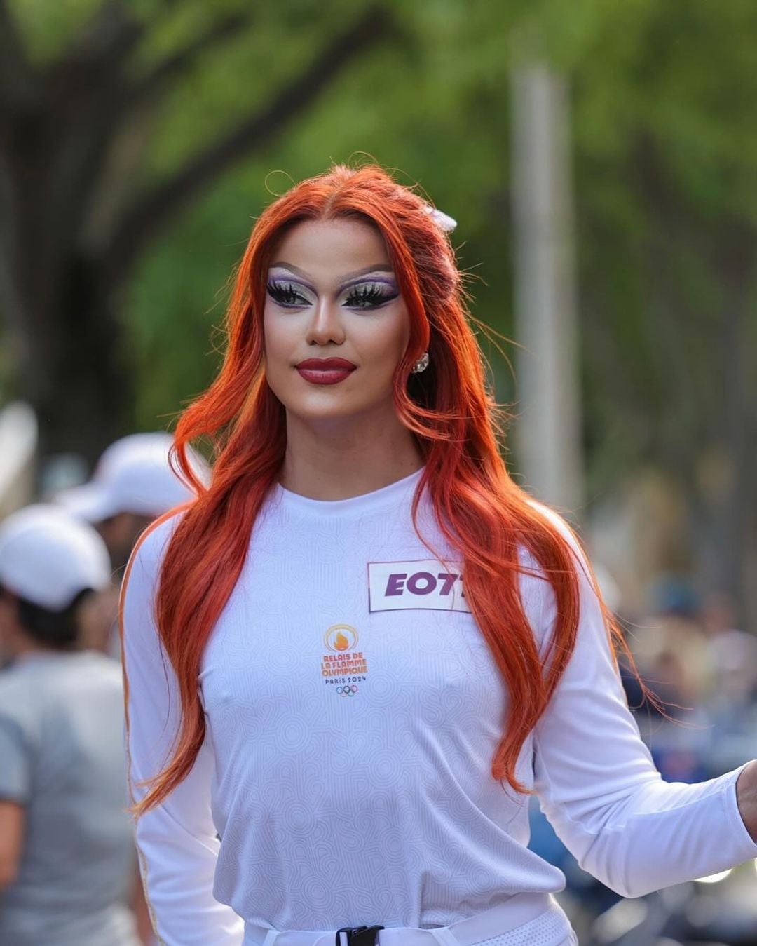 Nicky Doll, la Drag Queen que llevó la antorcha olímpica de los Juegos Olímpicos de París 2024.