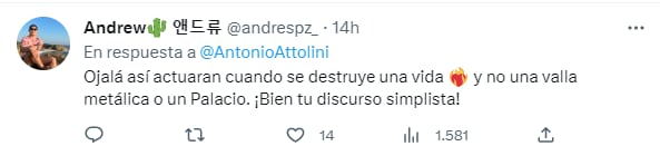 Se lanzan contra Antonio Attolini por defender vallas en el Día Internacional de la Mujer