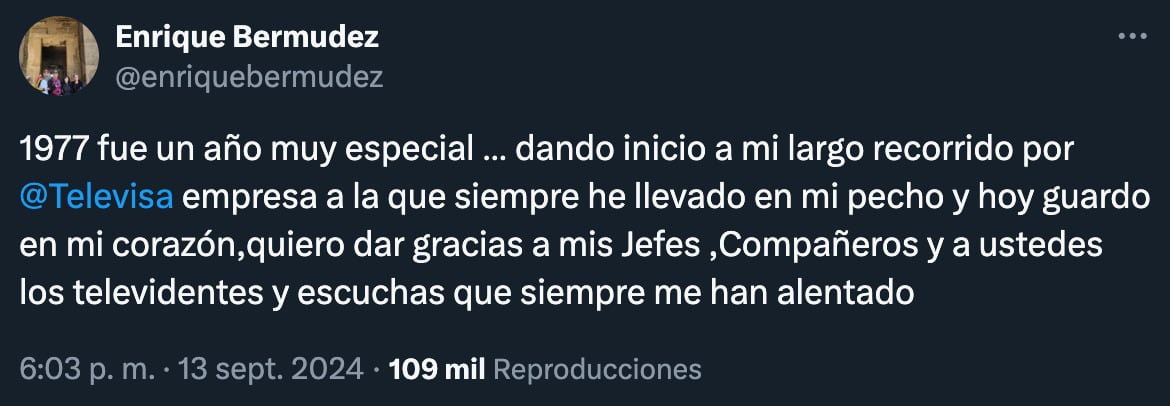 Perro Bermúdez dice adiós a Televisa