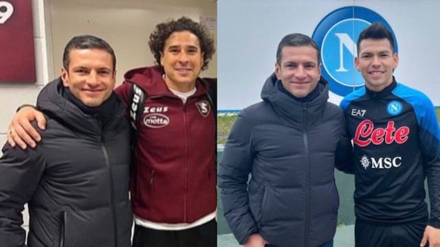 Jaime Lozano visitó a Guillermo Ochoa y el Chucky Lozano en Italia.