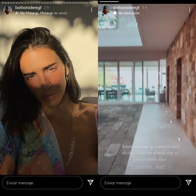Bárbara de Regil vacaciona en casa de lujo.