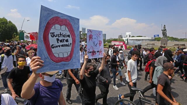 Marcha por muerte de Giovanni López en Jalisco