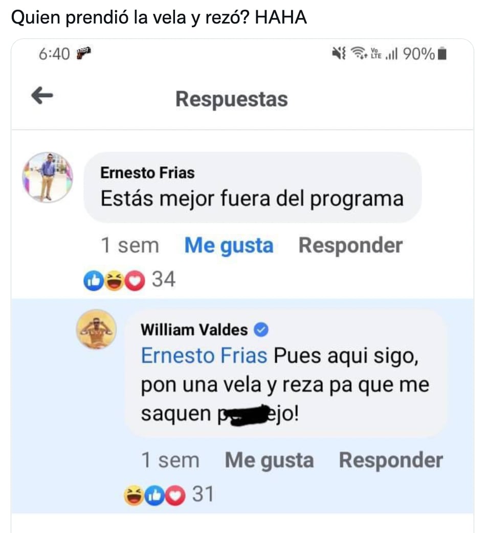 Meme William Valdés y su salida de Venga la Alegría