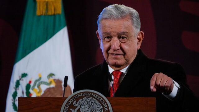 Andrés Manuel López Obrador, presidente de México, durante su conferencia de prensa matutina