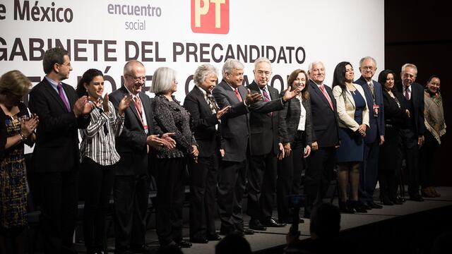 Los secretarios de Estado que acompañarían a López Obrador.
