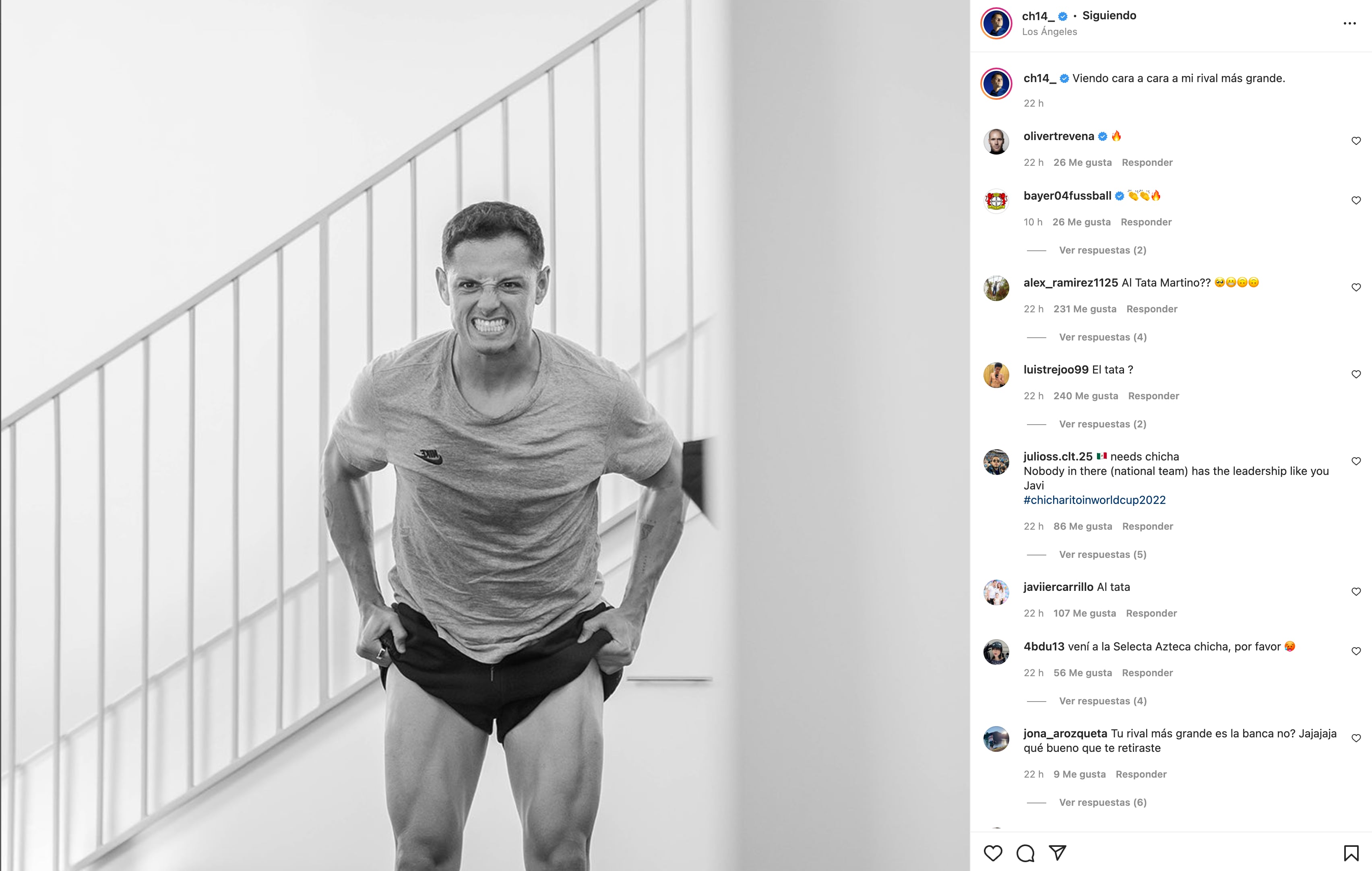 Chicharito (Foto: Instagram)