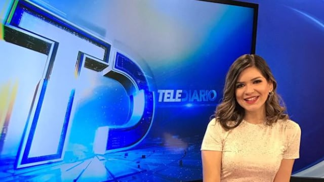 Pamela Villanueva, conductora de Telediario
