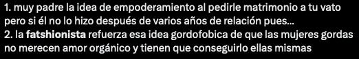 Crítica hacia La Fatshionista por pedirle matrimonio a su novio.