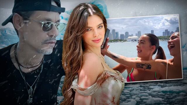 Marc Anthony y su esposa Nadia Ferreira