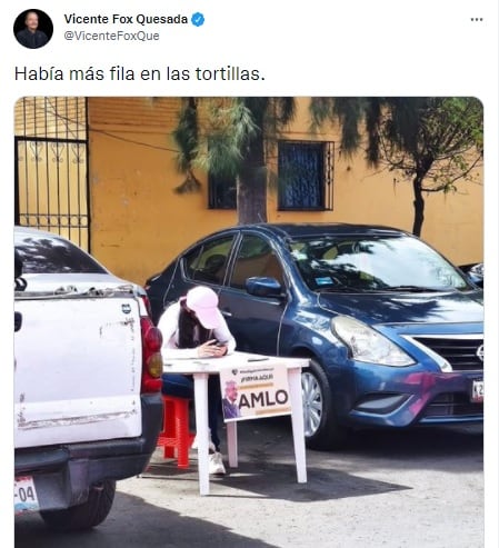 Tuit de Vicente Fox
