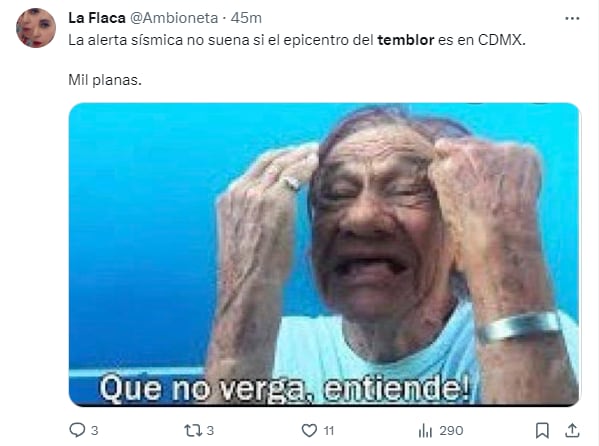 Memes por el sismo del 14 de diciembre