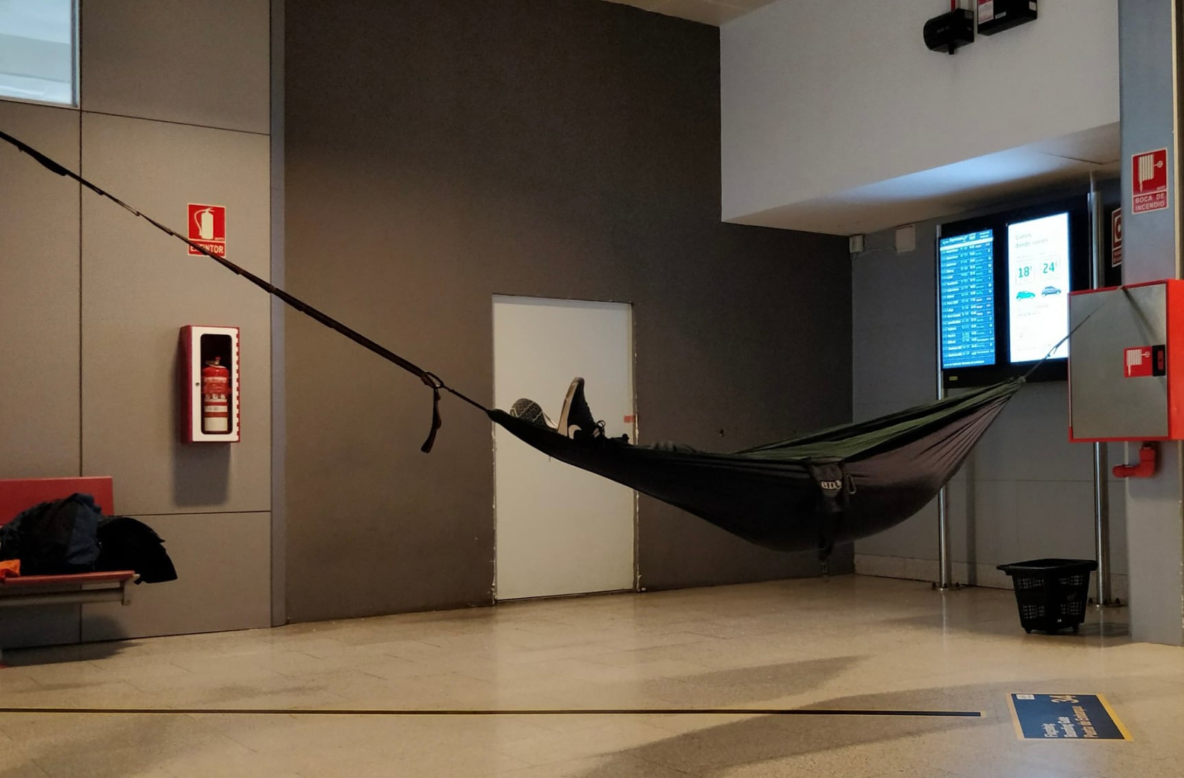TSA aprueba la colocación de hamacas en aeropuertos de Estados Unidos