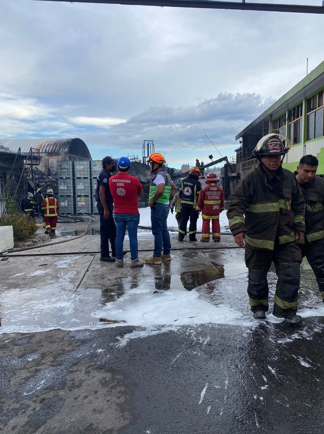 Incendio en San Vicente Chicoloapan, Edomex