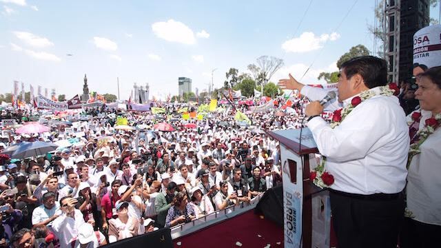 El candidato cerró campaña en Puebla