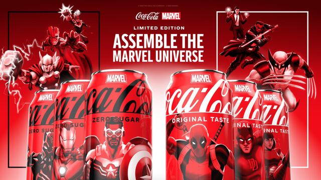 Colaboración de Coca Cola y Marvel