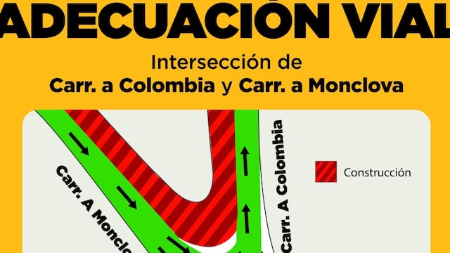 Avanzan obras del Triángulo Vial Norte en Escobedo; habilitan carretera a Colombia