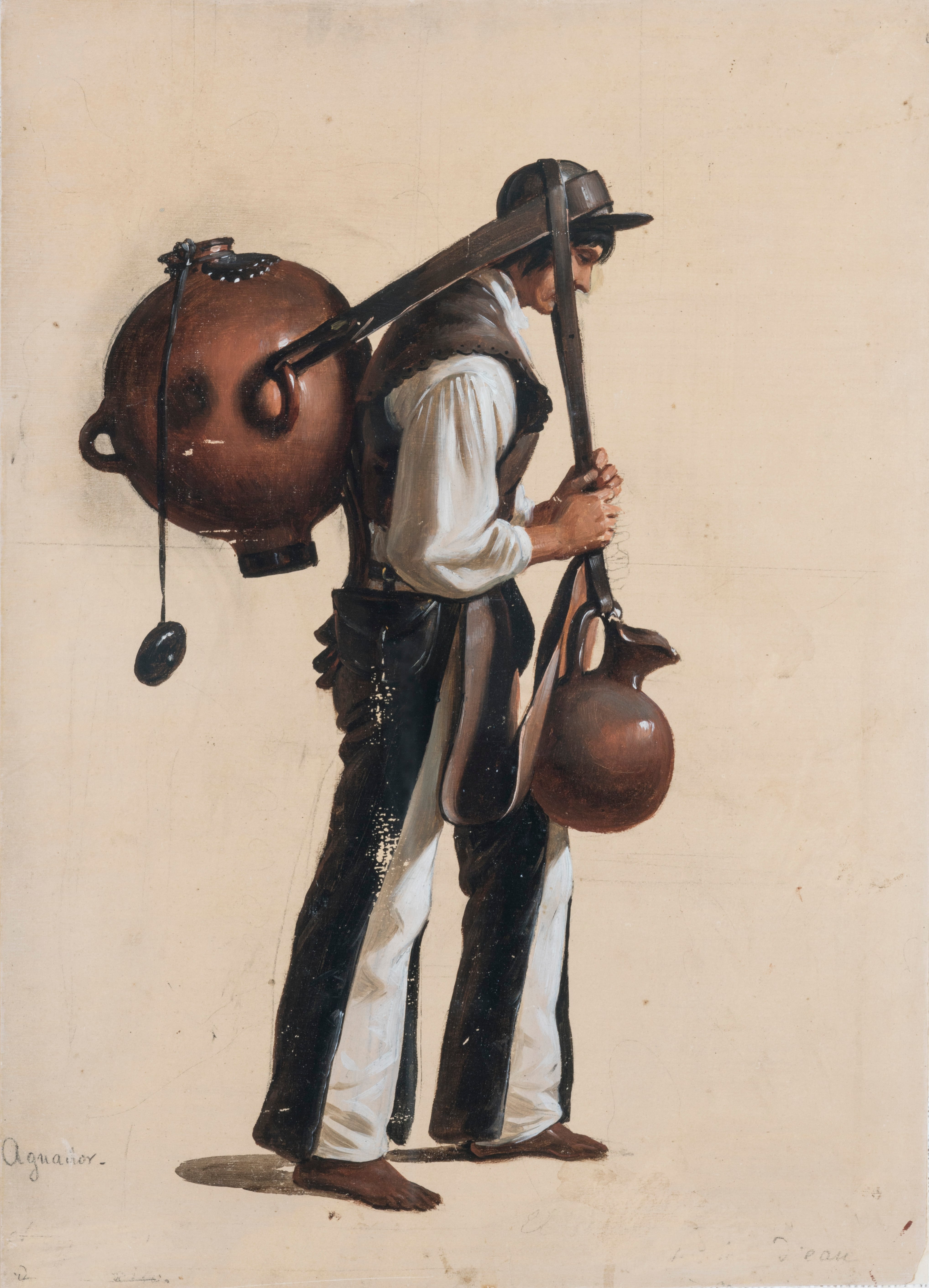 El aguador, Eduardo Pingret.