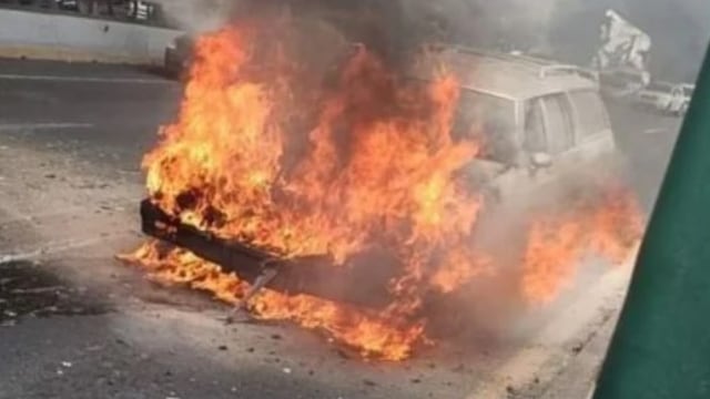 Incendio en Periférico Norte