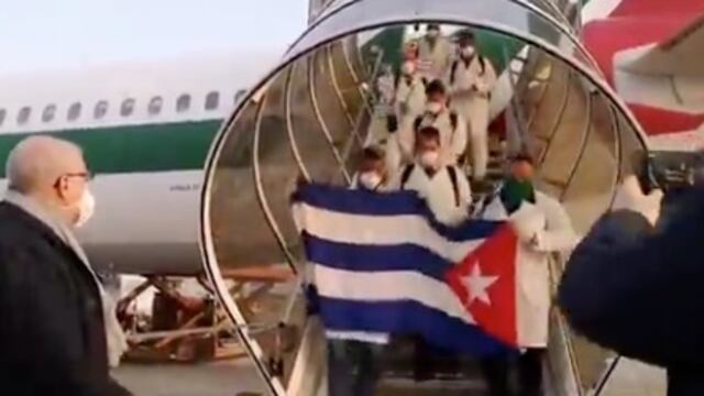 Médicos cubanos en Italia
